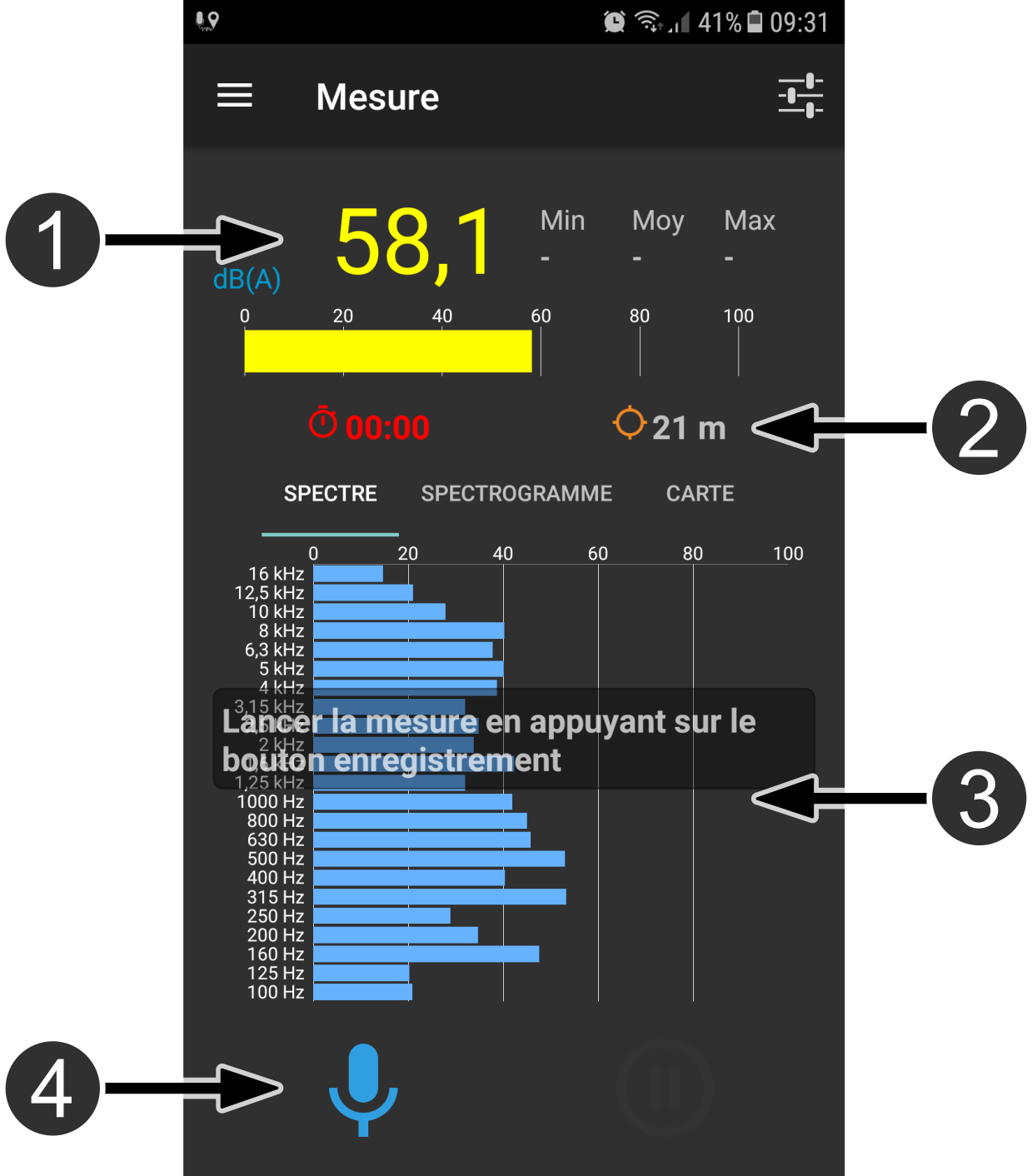 NoiseCapture measures